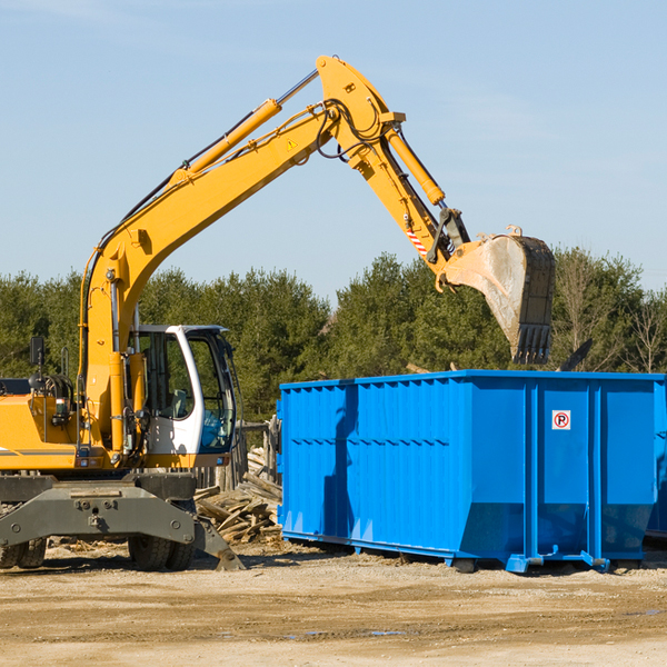 can i choose the location where the residential dumpster will be placed in Bainbridge MI